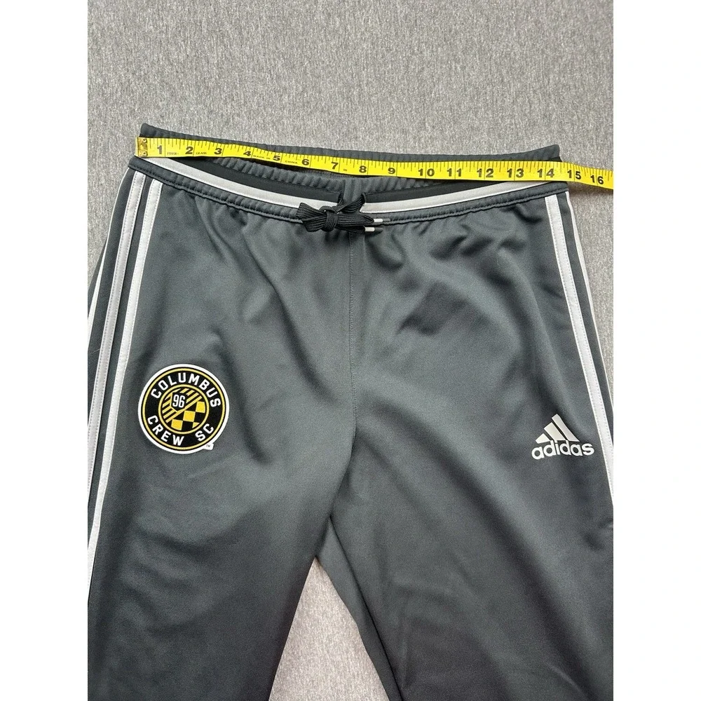 Adidas Columbus Crew SC Pants‎ Mens Medium Climacool MLS Ankle Zip Soccer Gray